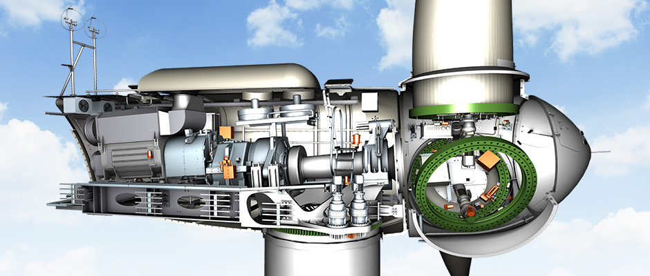 Die Vielzahl an Reibstellen einer Windkraftanlage können die Schmiertechnik erforderlich machen. Wir beraten Sie gerne.